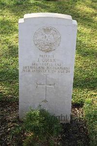 Ismailia War Memorial Cemetery - Quirk, John